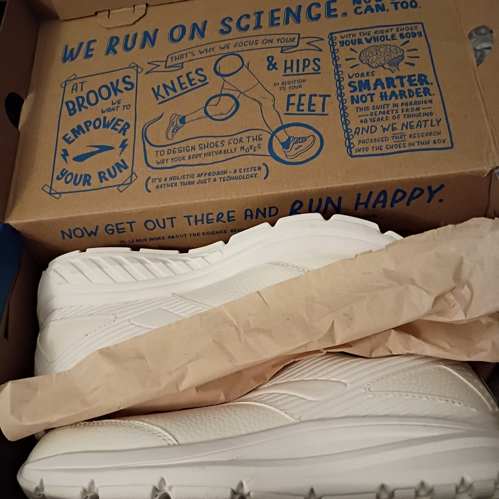 Brooks White Running Shoes
